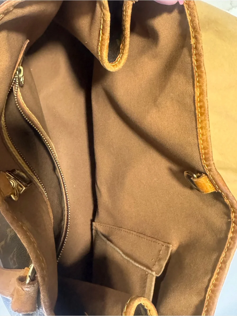 Louis Vuitton Monogram Canvas Tote in Brown and Tan - Picture 9 of 11